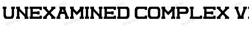 unexamined complex video字体转换